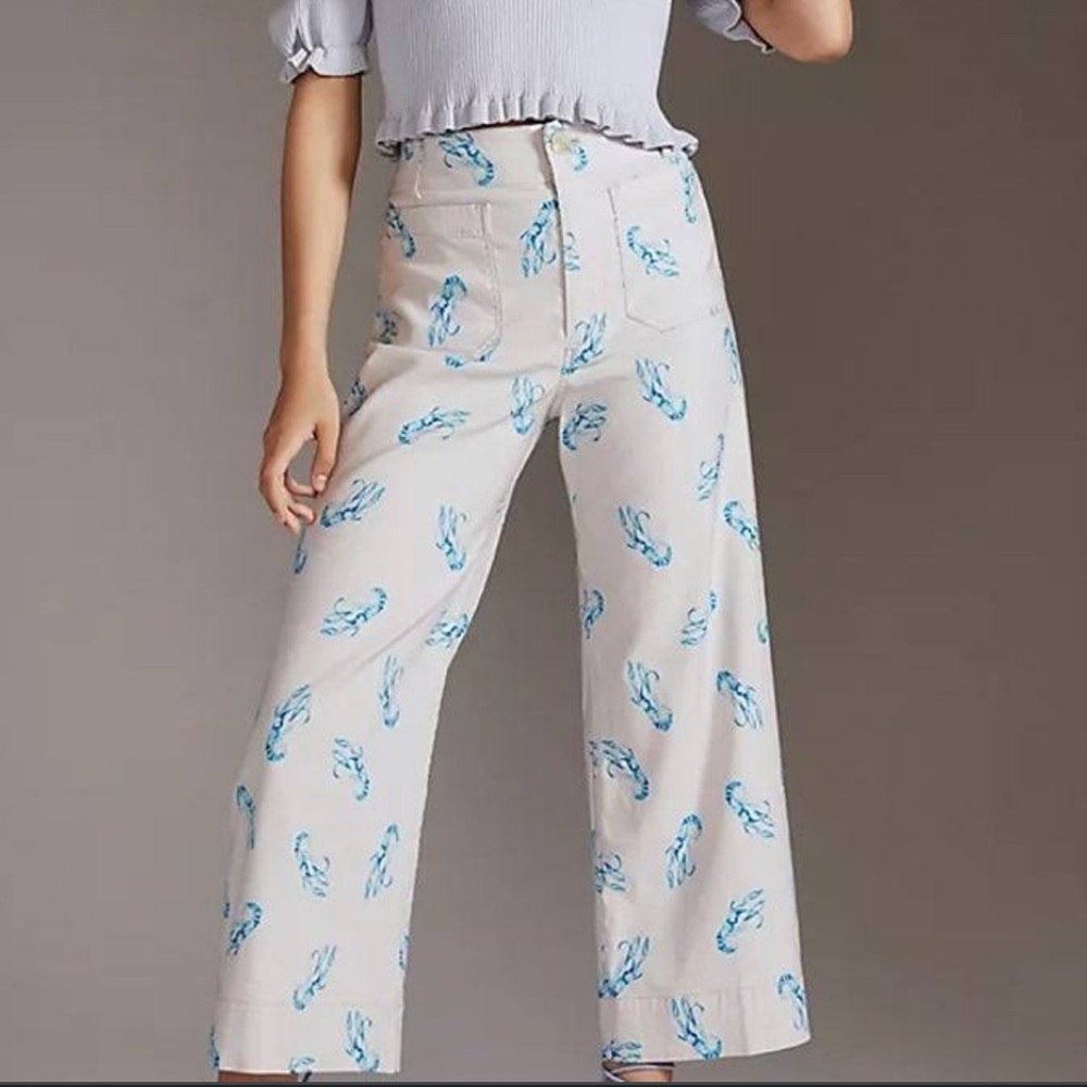Anthropologie Maeve Colette Lobster Pants